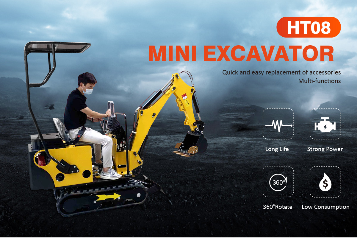 HT08 800kg Mini Excavator 